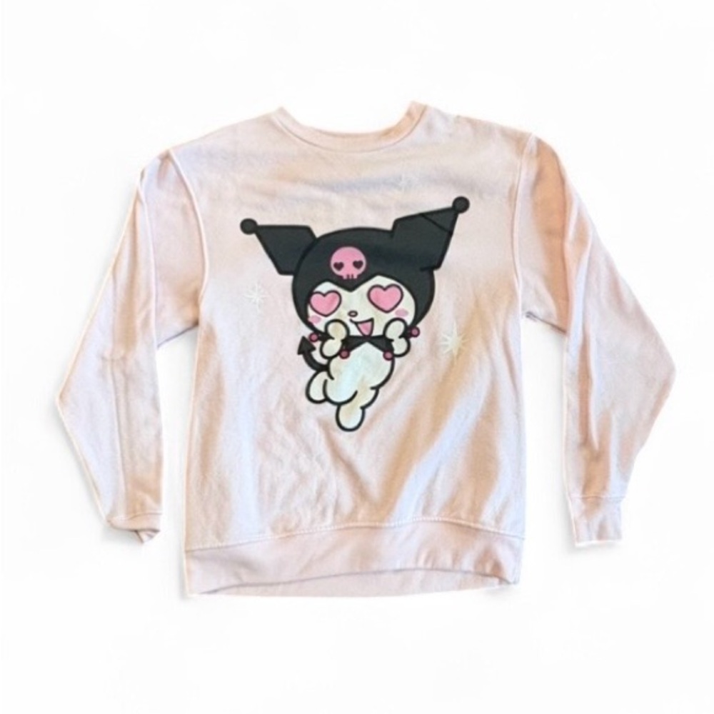 Sanrio Kuromi Pink Sweatshirt | Size Small | Cute Graphic Crewneck - Picture 3 of 9